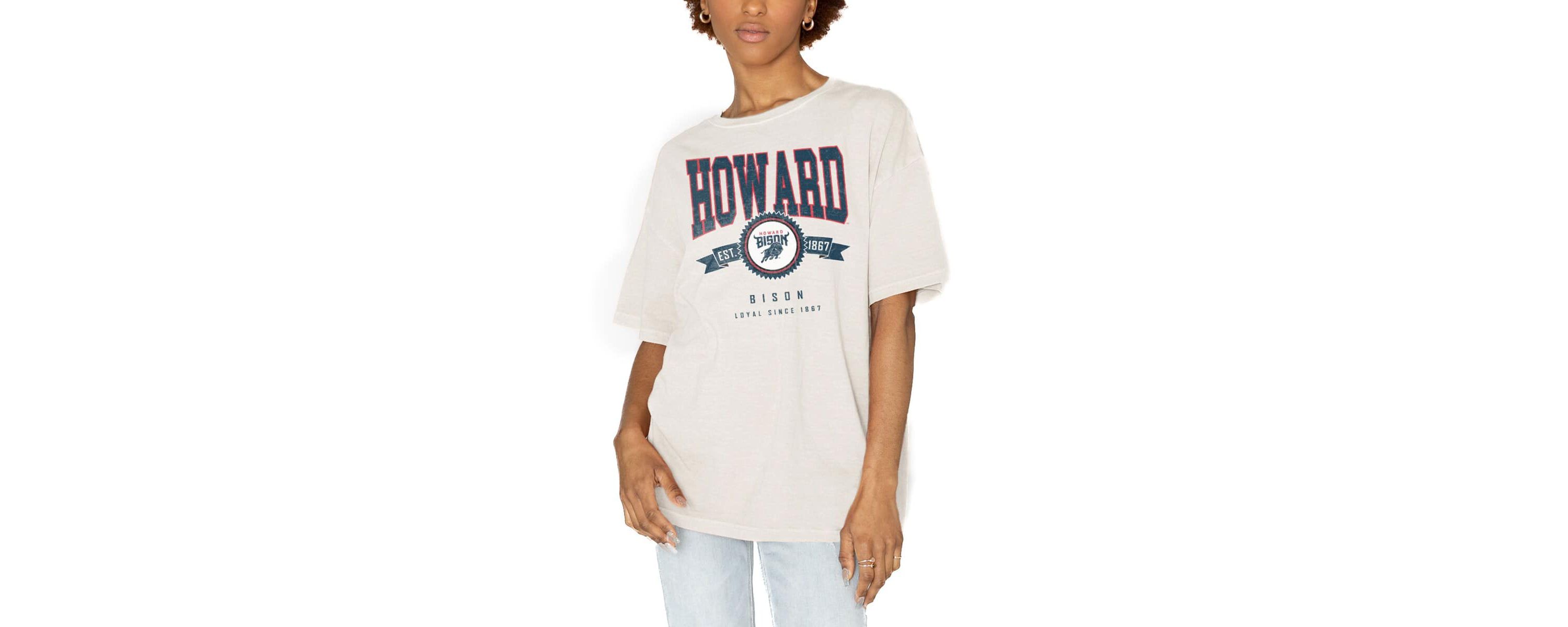 NCAA Howard Bison Get Goin Oversized T-Shirt