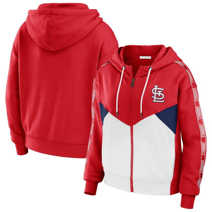 MLB St. Louis Cardinals Color Block Full-Zip Hoodie