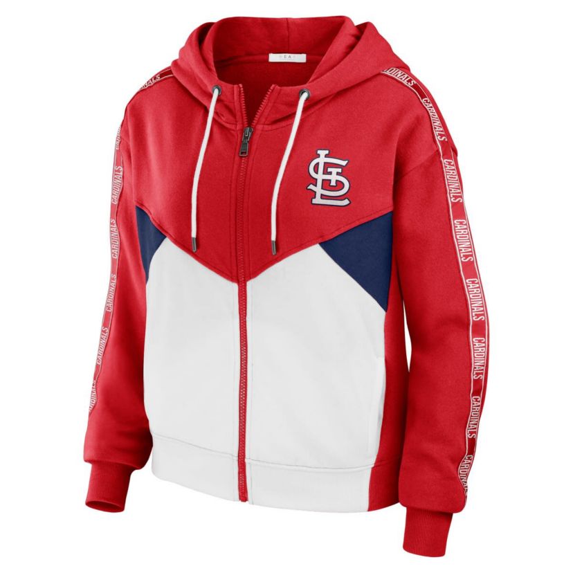 MLB St. Louis Cardinals Color Block Full-Zip Hoodie