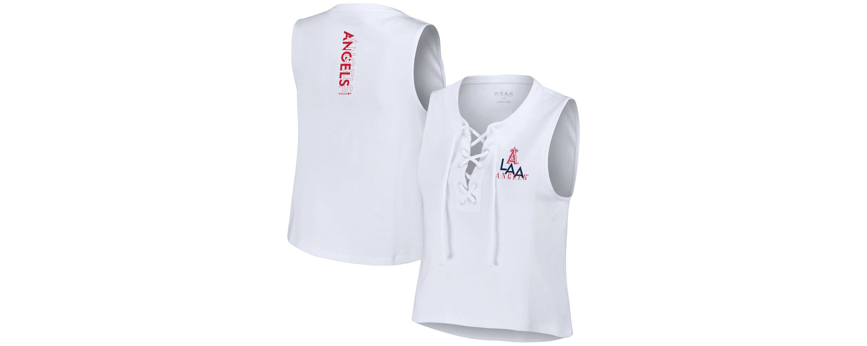 MLB Los Angeles Angels Lace-Up Tank Top