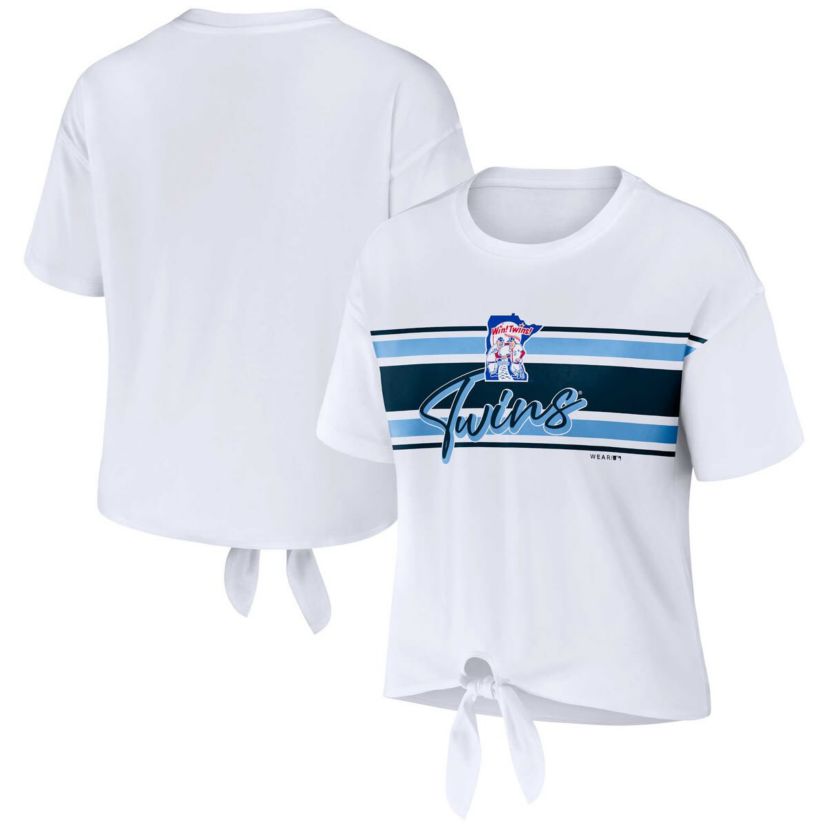 MLB Minnesota Twins Front Tie T-Shirt