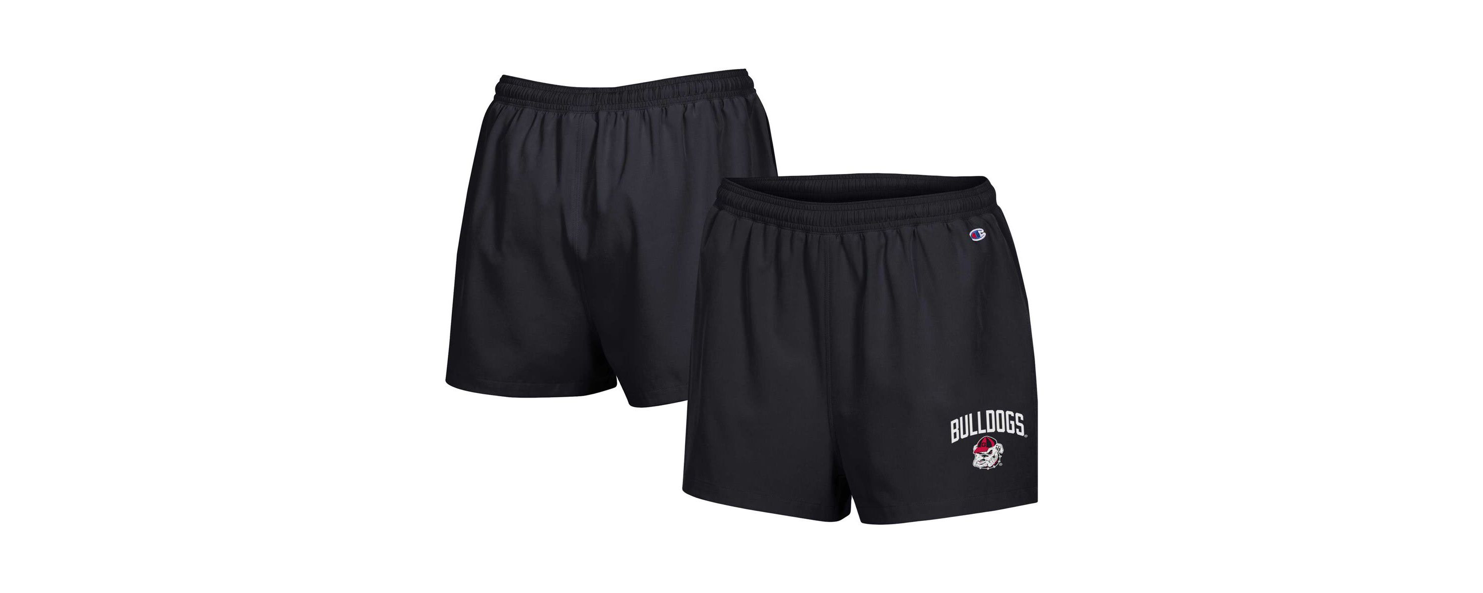 NCAA Georgia Bulldogs Football Fan High Waist Shorts