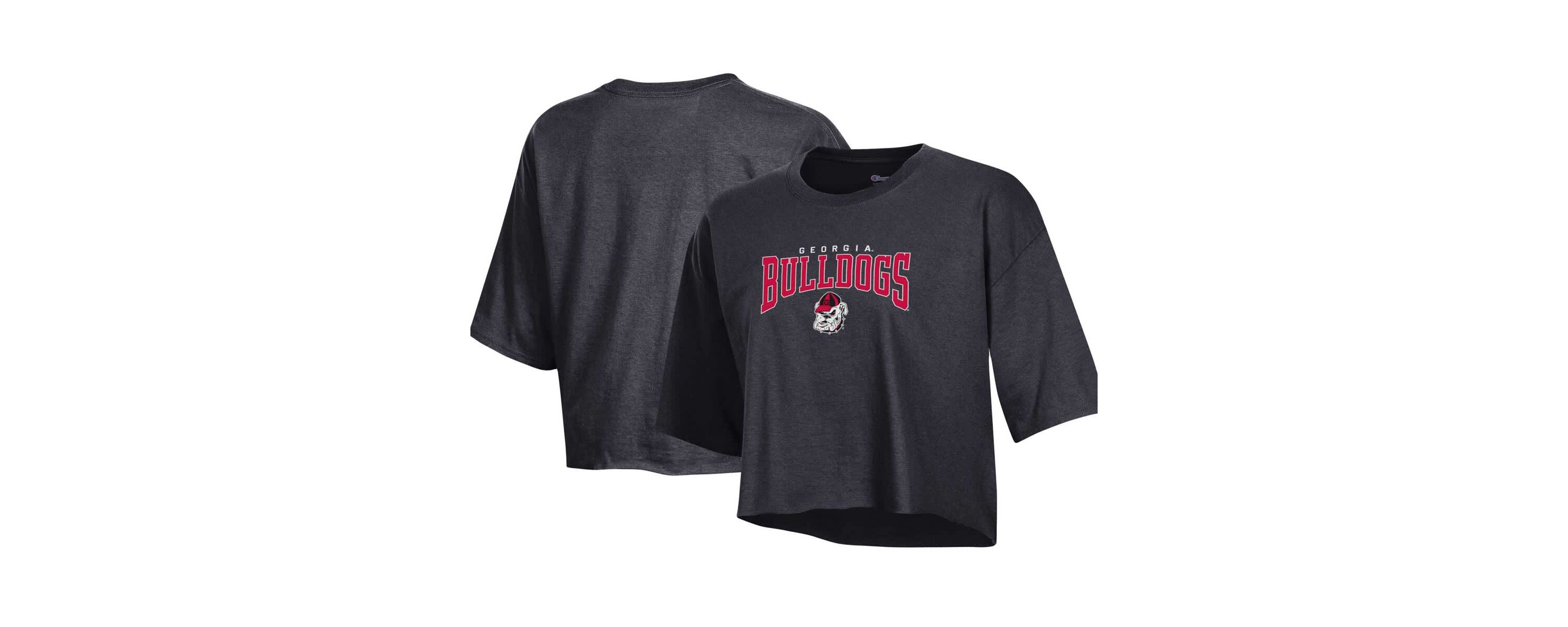 NCAA Georgia Bulldogs Boyfriend Cropped T-Shirt