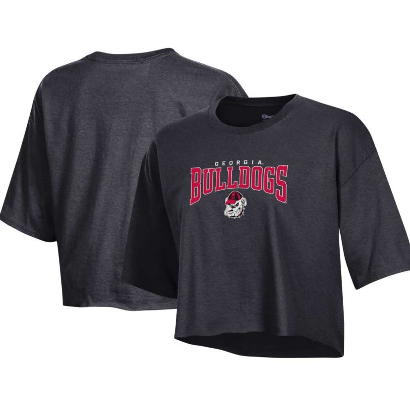 NCAA Georgia Bulldogs Boyfriend Cropped T-Shirt