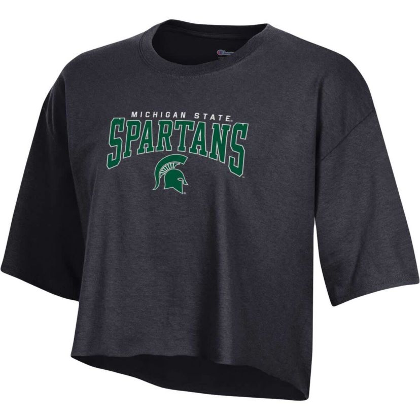 NCAA Michigan State Spartans Boyfriend Cropped T-Shirt