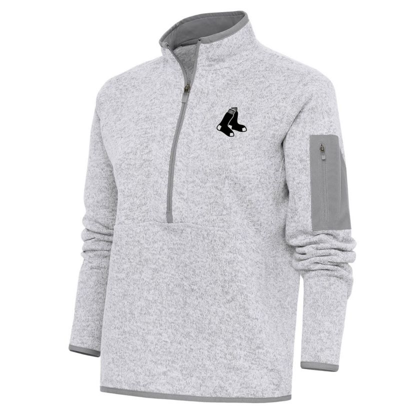 Boston Red Sox MLB Boston Sox Brushed Metallic Fortune Half-Zip Pullover Jacket