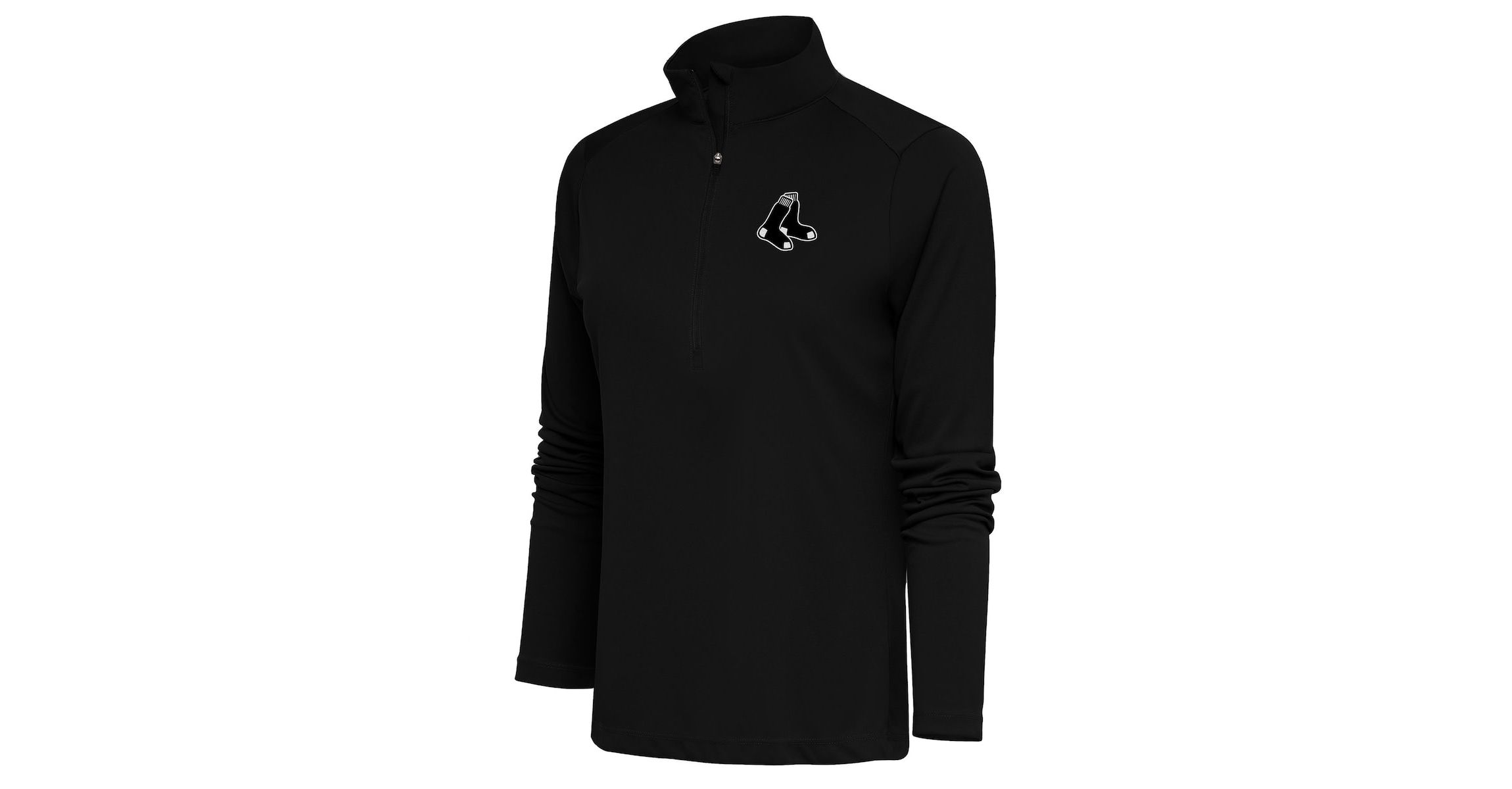 Boston Red Sox MLB Boston Sox Brushed Metallic Tribute Half-Zip Pullover Top