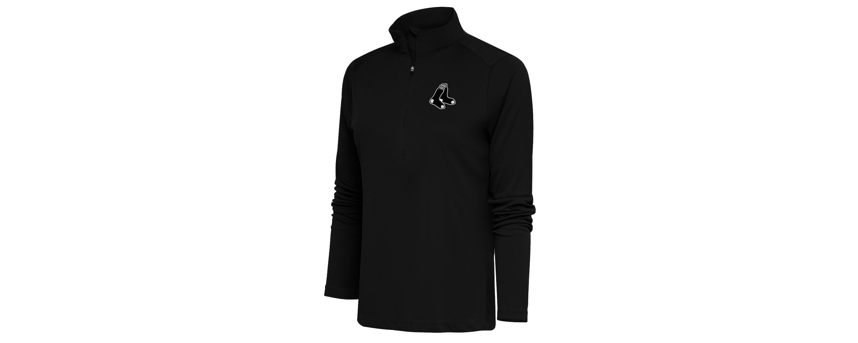 Boston Red Sox MLB Boston Sox Brushed Metallic Tribute Half-Zip Pullover Top