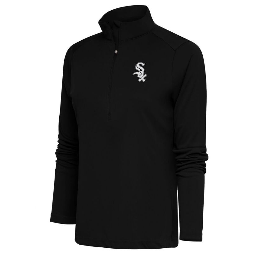 Chicago White Sox MLB Chicago Sox Brushed Metallic Tribute Half-Zip Pullover Top