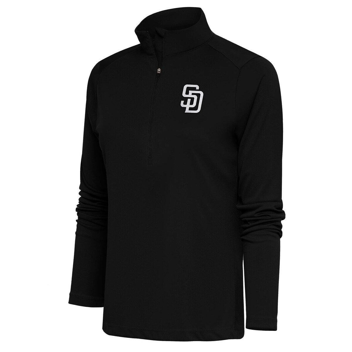 MLB San Diego Padres Brushed Metallic Tribute Half-Zip Pullover Top