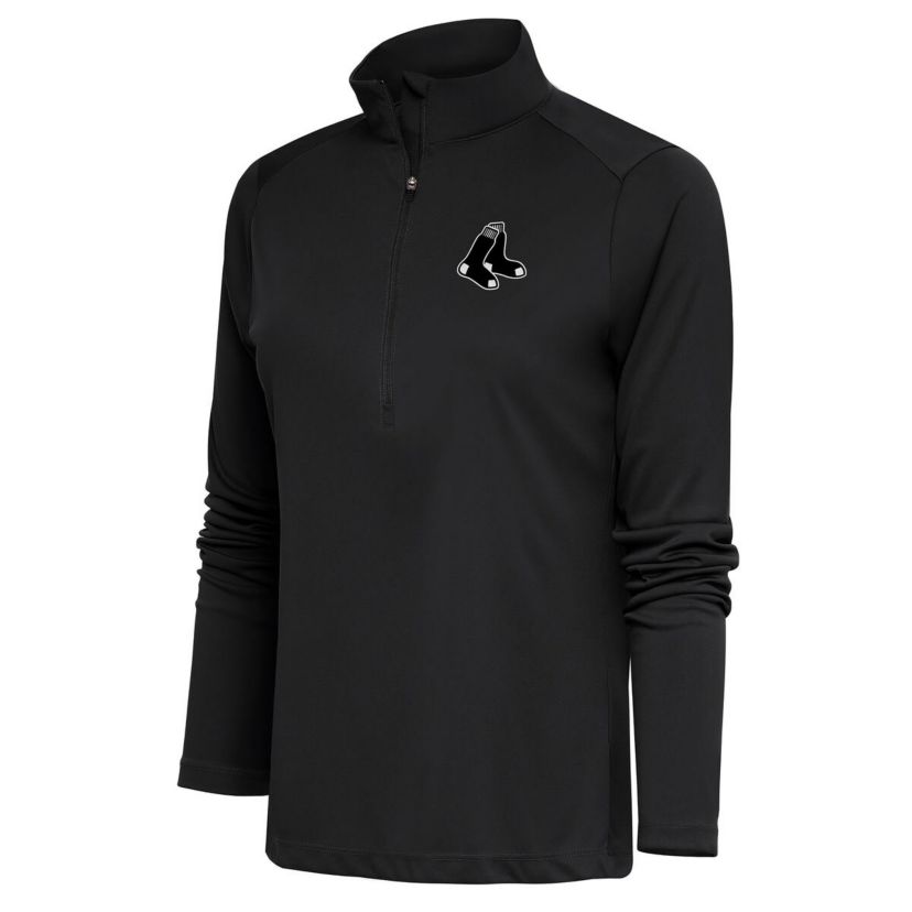 Boston Red Sox MLB Boston Sox Brushed Metallic Tribute Half-Zip Pullover Top