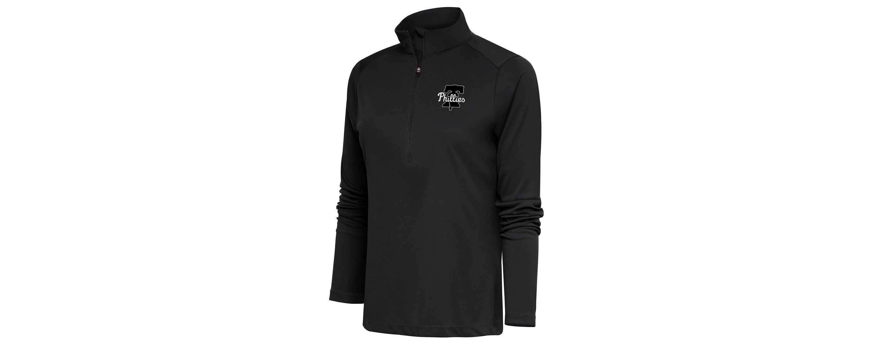 MLB Philadelphia Phillies Brushed Metallic Tribute Half-Zip Pullover Top