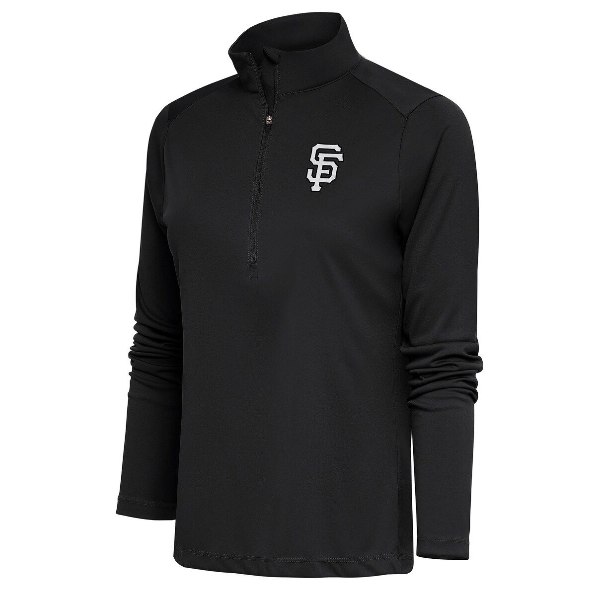 MLB San Francisco Giants Brushed Metallic Tribute Half-Zip Pullover Top