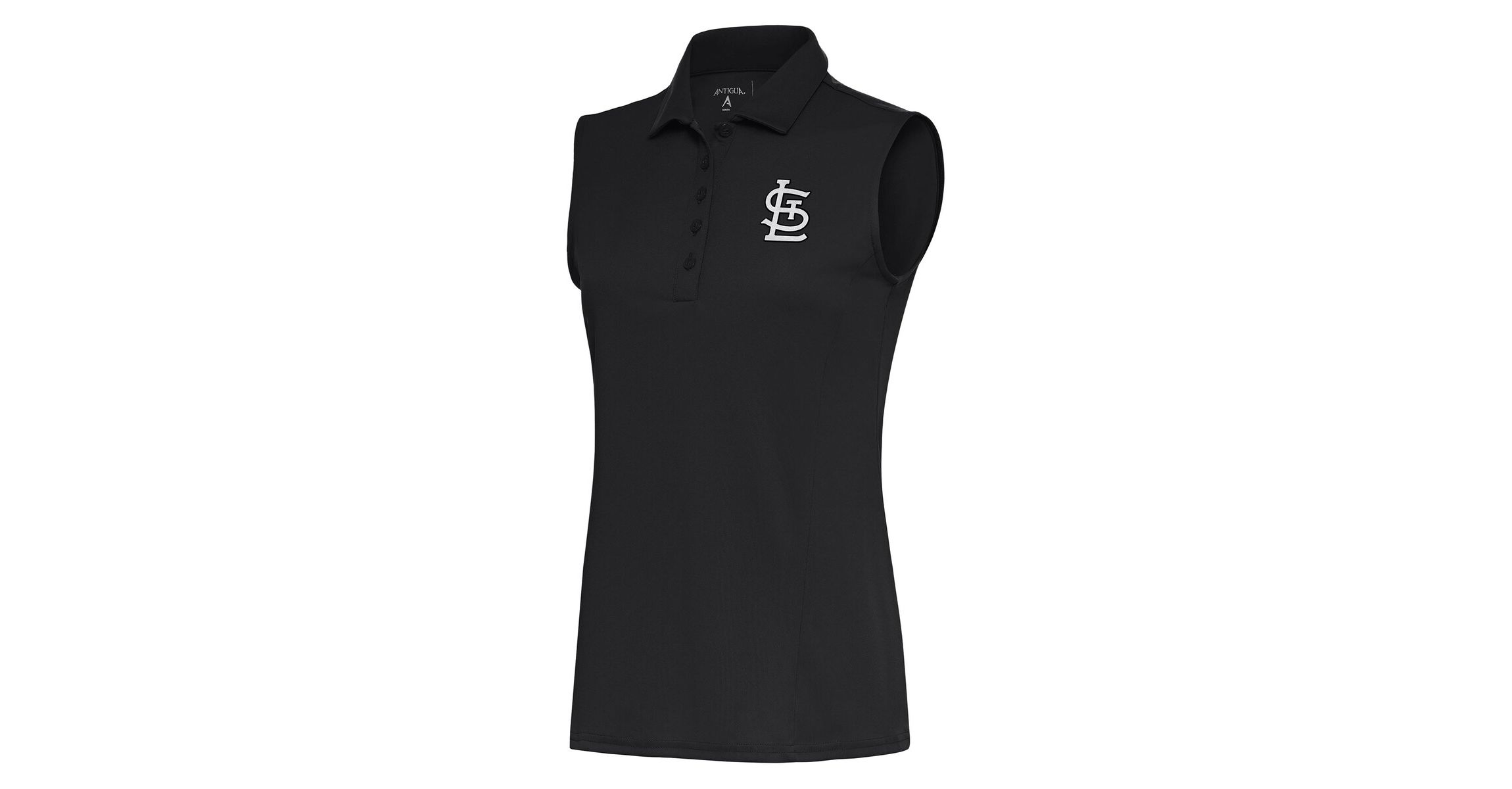 MLB St. Louis Cardinals Brushed Metallic Sleeveless Tribute Polo