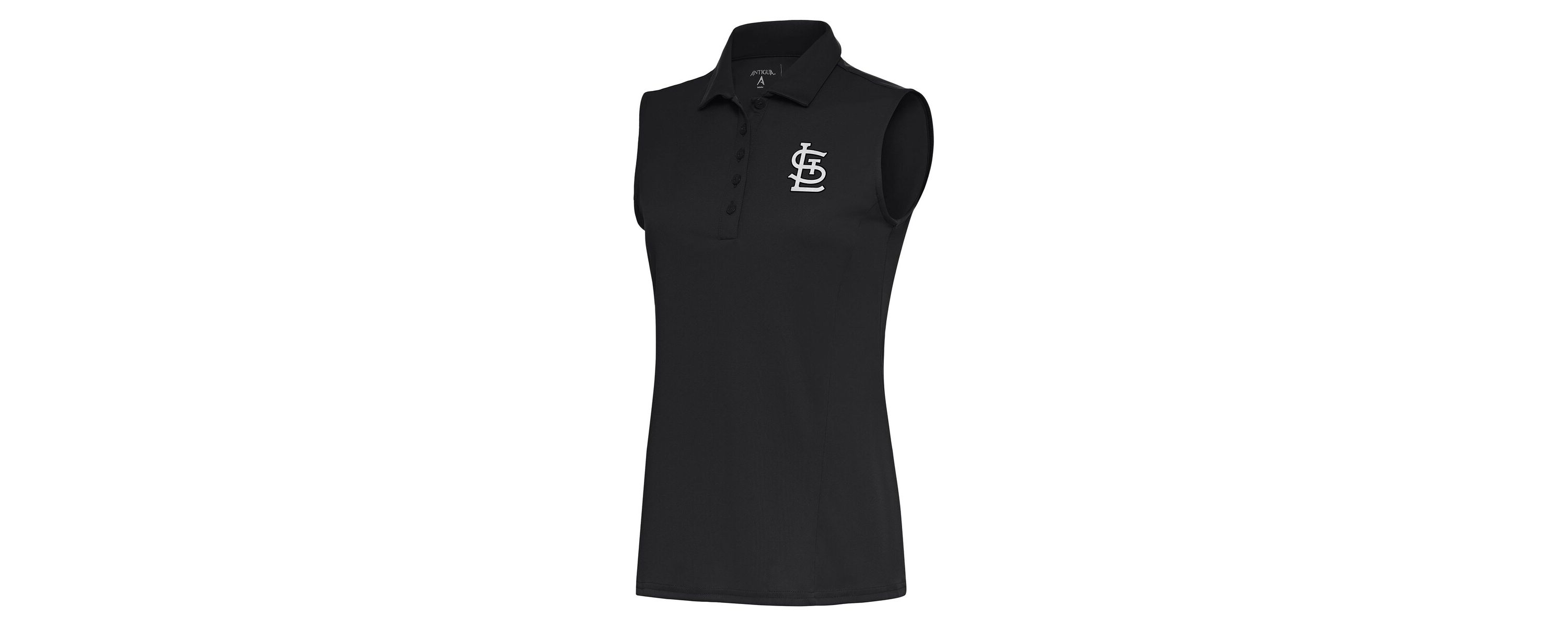 MLB St. Louis Cardinals Brushed Metallic Sleeveless Tribute Polo