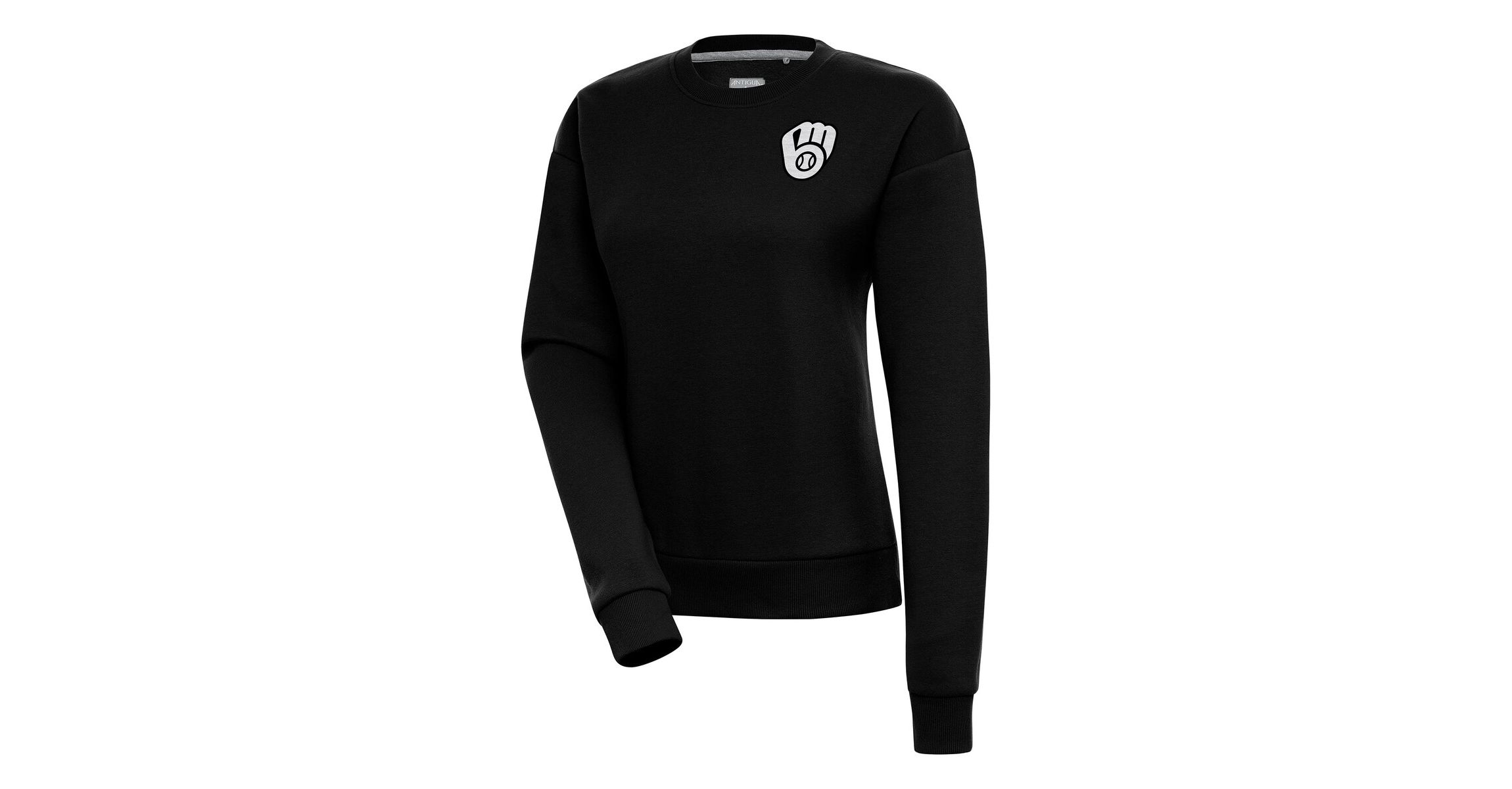 MLB Milwaukee Brewers Brushed Metallic Victory Pullover Sweatshirt