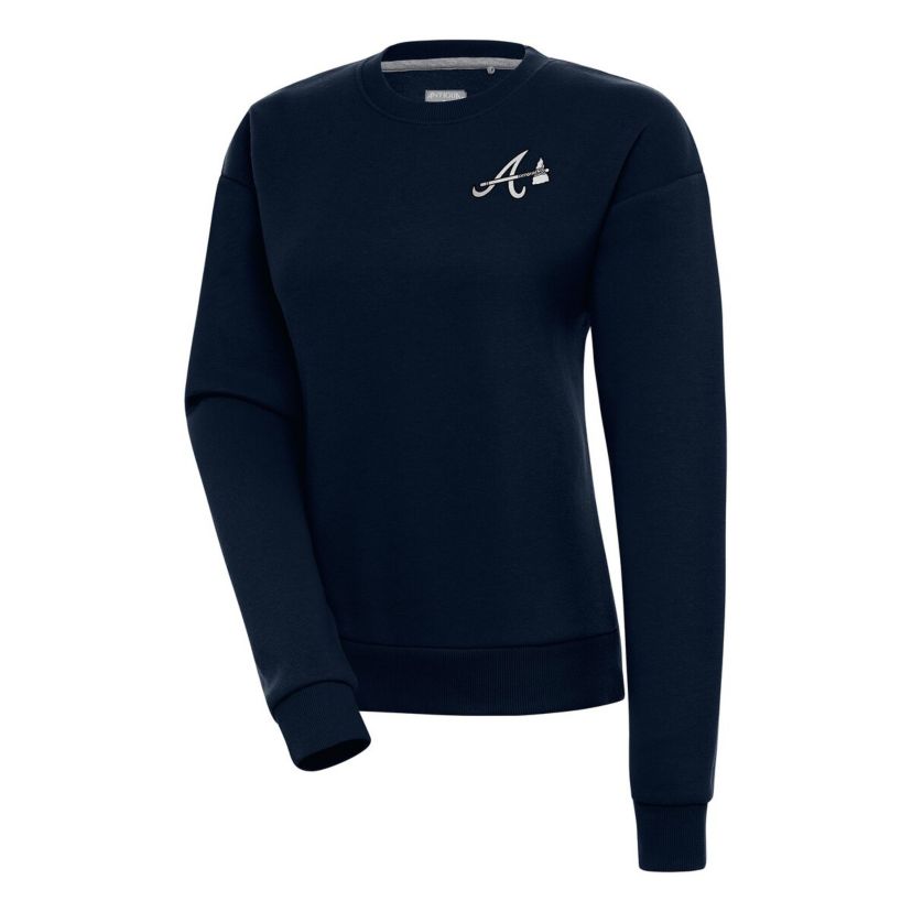 MLB Atlanta Braves Brushed Metallic Victory Pullover Sweatshirt