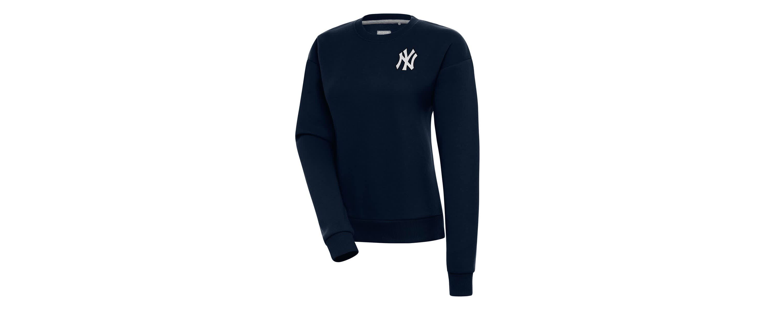 MLB New York Yankees Brushed Metallic Victory Pullover Sweatshirt