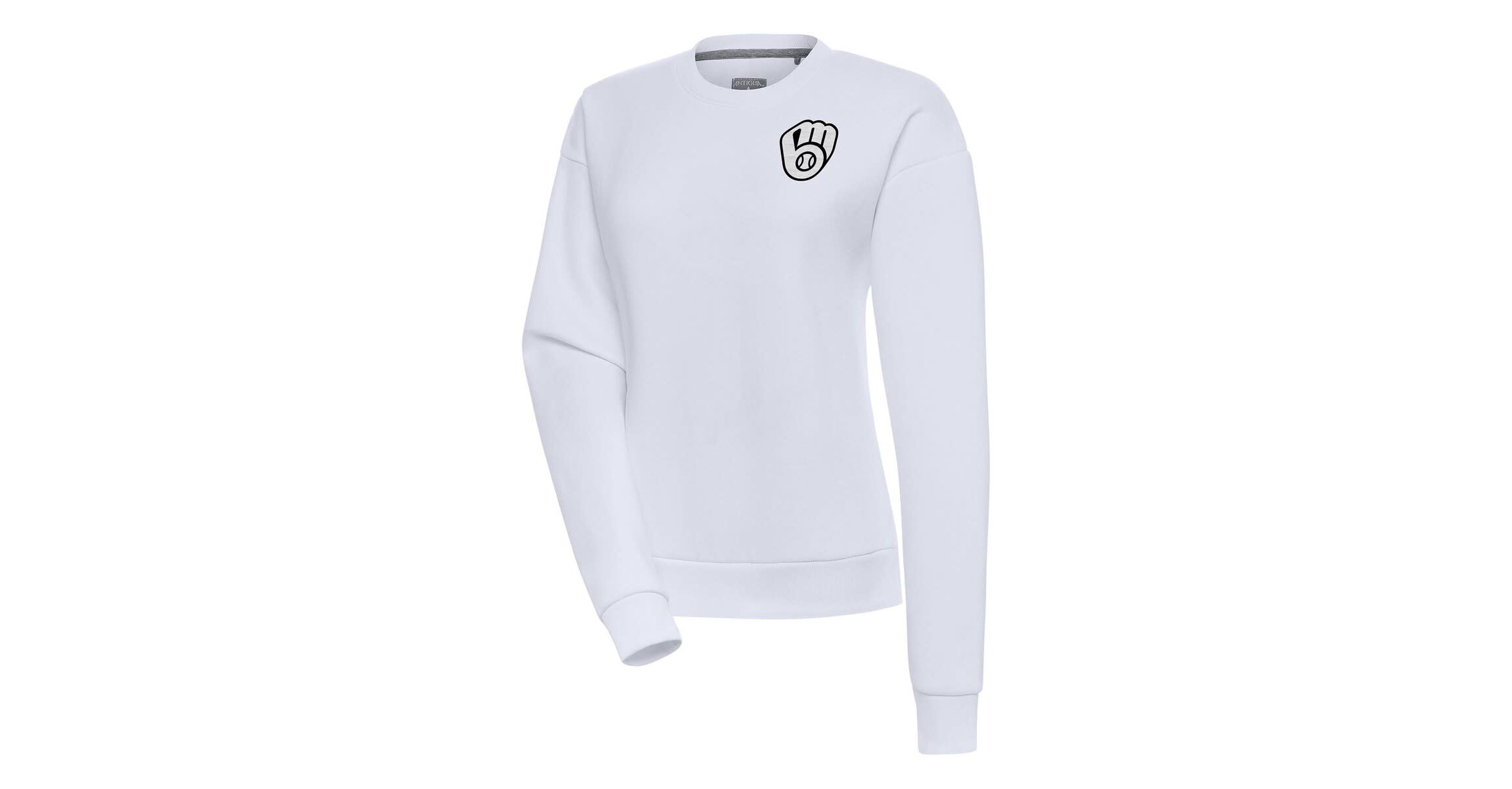 MLB Milwaukee Brewers Brushed Metallic Victory Pullover Sweatshirt