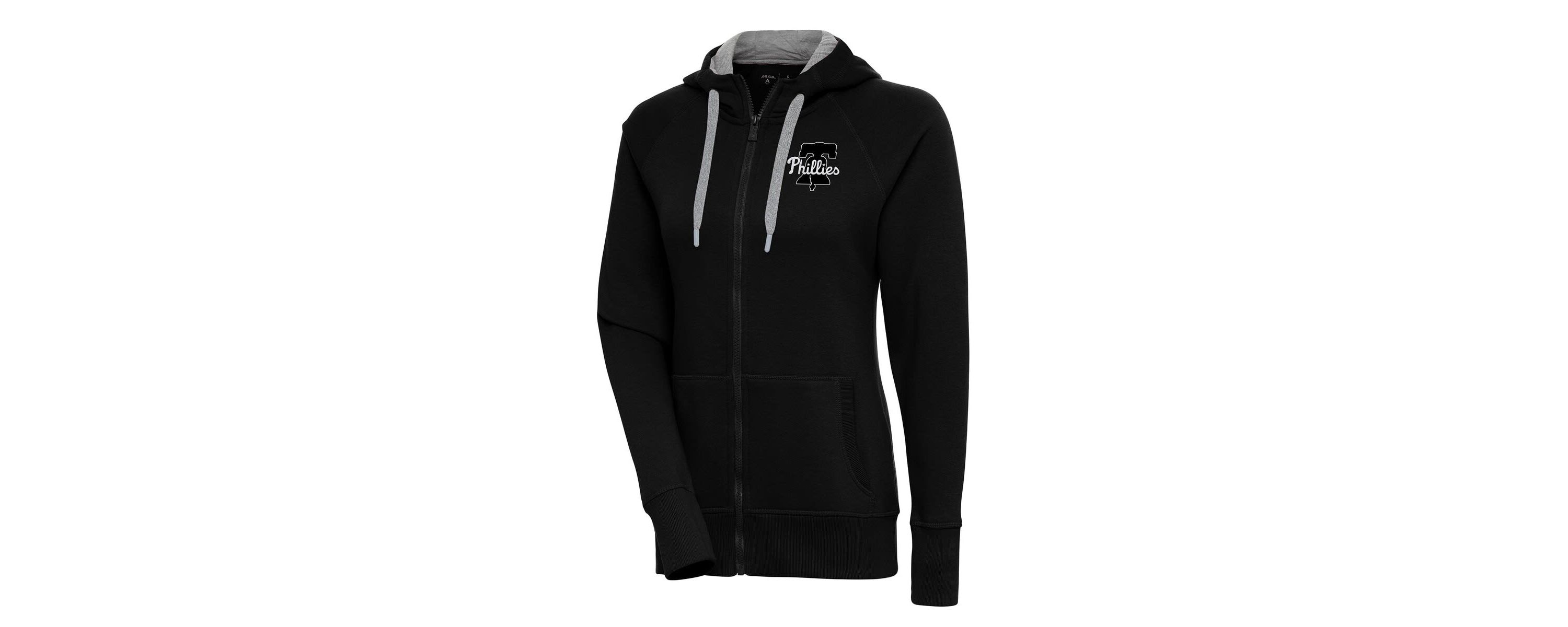 MLB Philadelphia Phillies Brushed Metallic Victory Full-Zip Hoodie