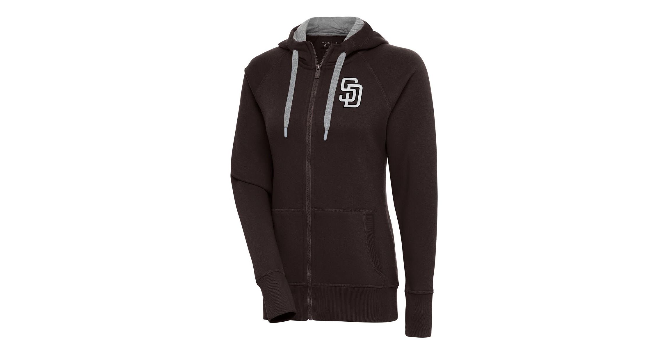 MLB San Diego Padres Brushed Metallic Victory Full-Zip Hoodie