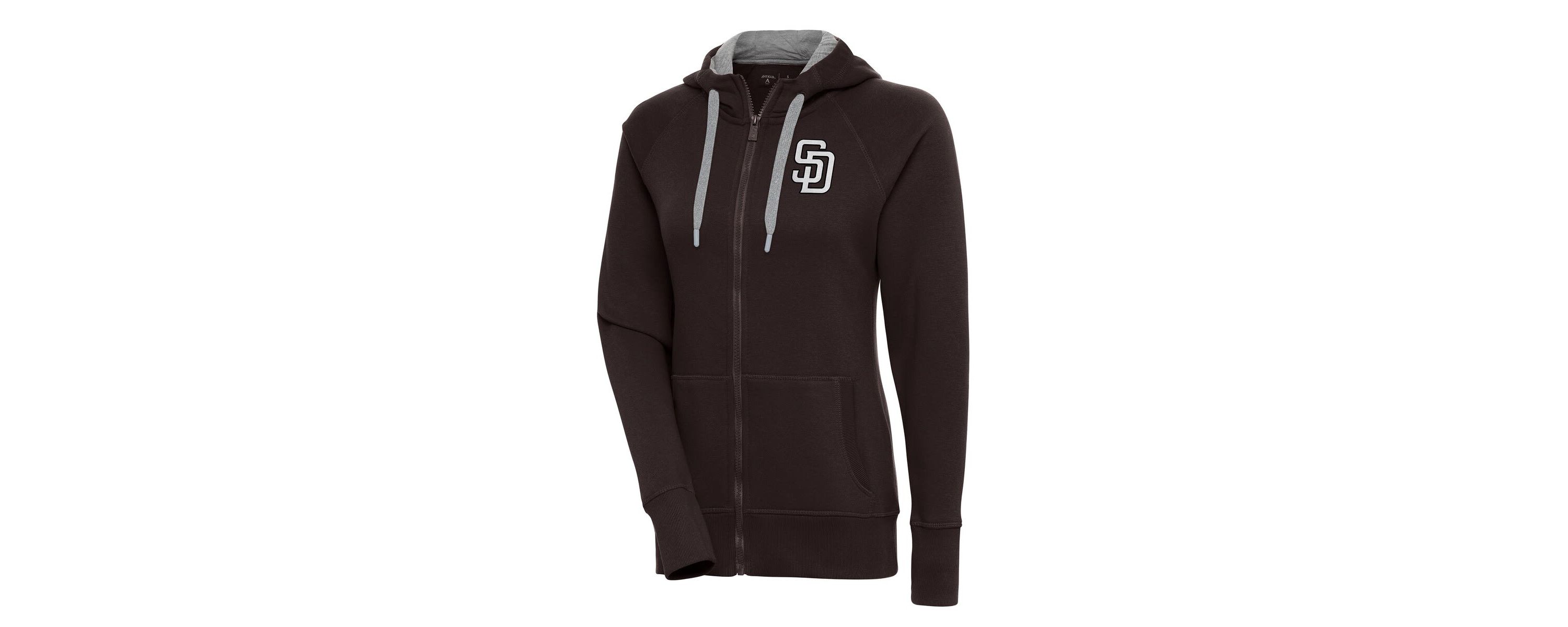MLB San Diego Padres Brushed Metallic Victory Full-Zip Hoodie