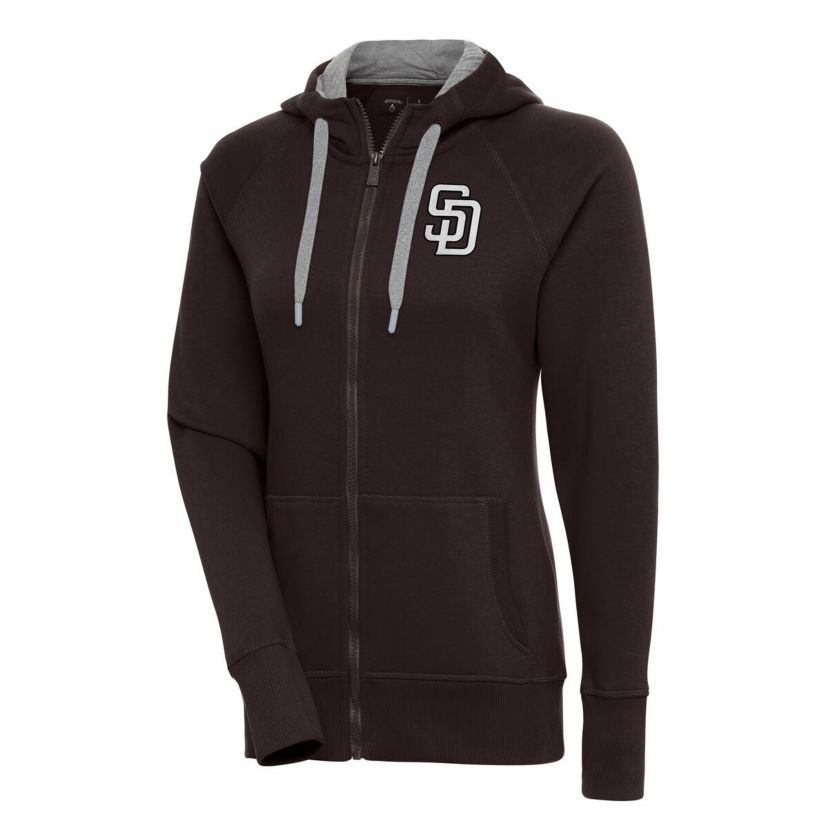 MLB San Diego Padres Brushed Metallic Victory Full-Zip Hoodie