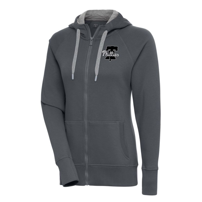 MLB Philadelphia Phillies Brushed Metallic Victory Full-Zip Hoodie