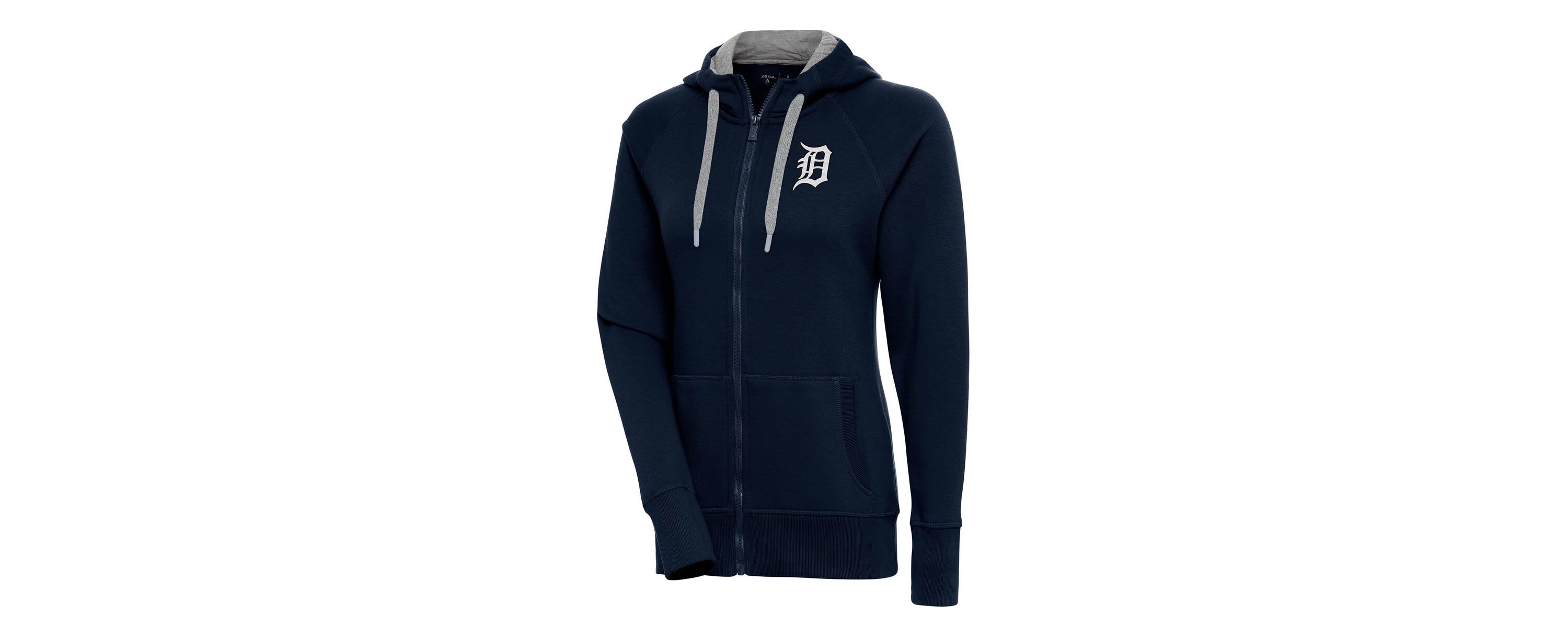 MLB Detroit Tigers Brushed Metallic Victory Full-Zip Hoodie