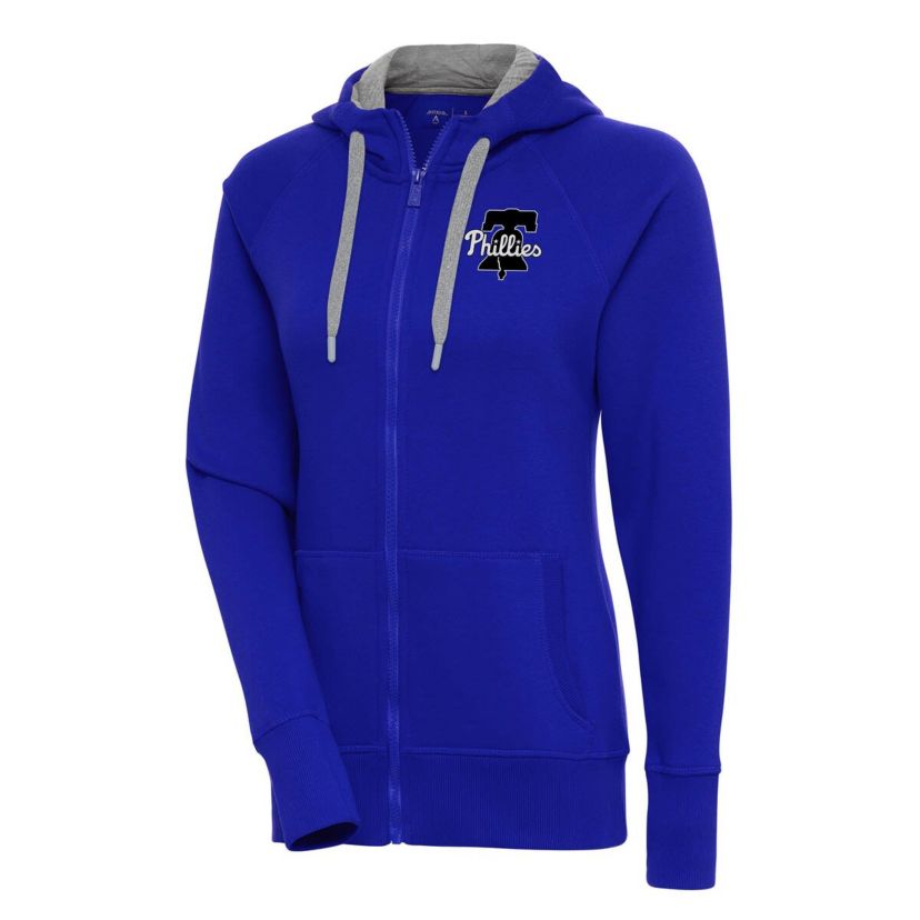 MLB Philadelphia Phillies Brushed Metallic Victory Full-Zip Hoodie