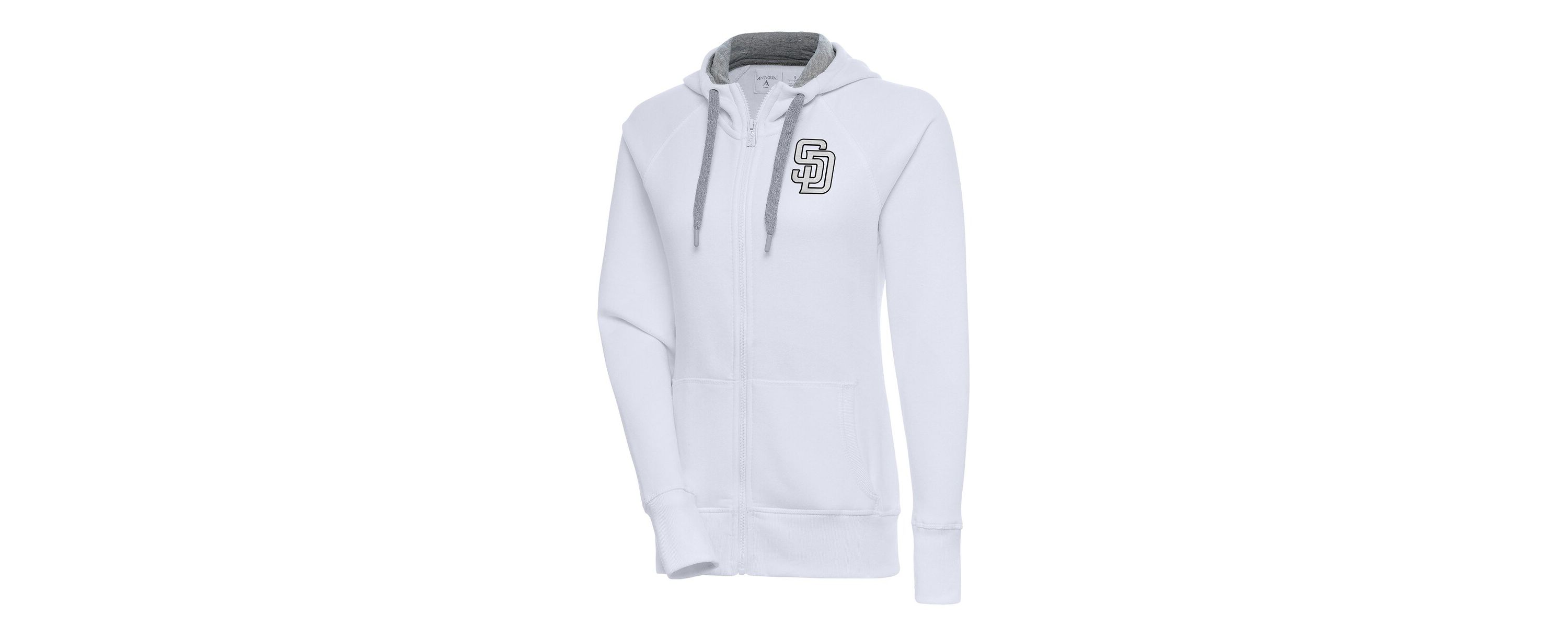 MLB San Diego Padres Brushed Metallic Victory Full-Zip Hoodie