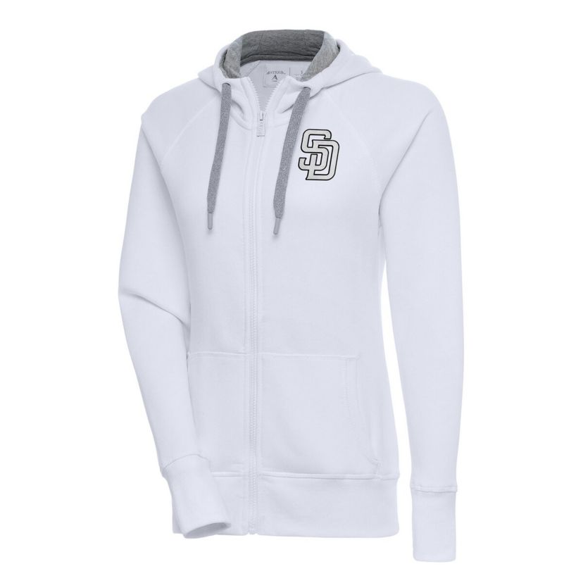 MLB San Diego Padres Brushed Metallic Victory Full-Zip Hoodie