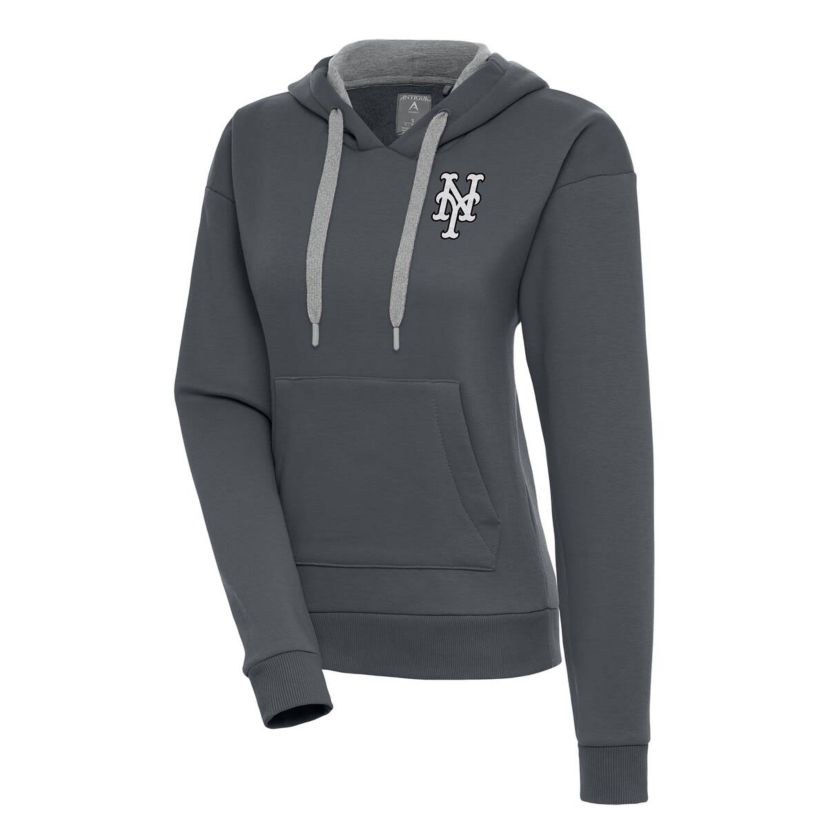 MLB New York Mets Brushed Metallic Victory Pullover Hoodie