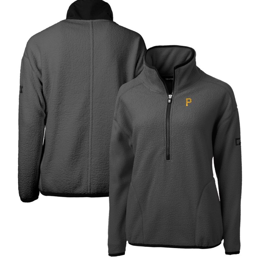 MLB Pittsburgh Pirates Roam Cascade Eco Sherpa Fleece Half-Zip Pullover Jacket