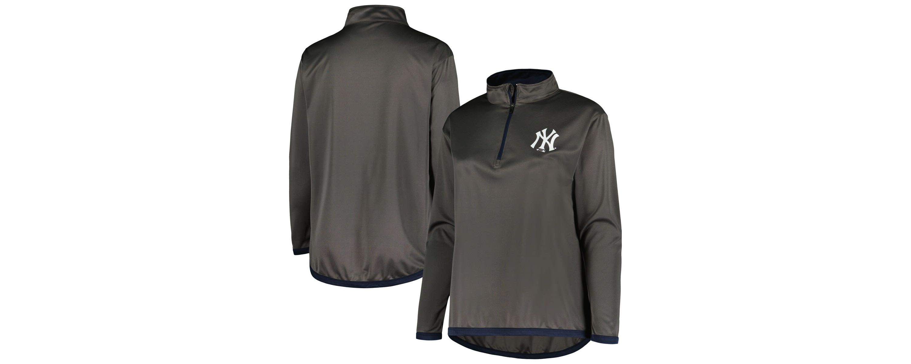 MLB New York Yankees Plus Size Quarter-Zip Jacket