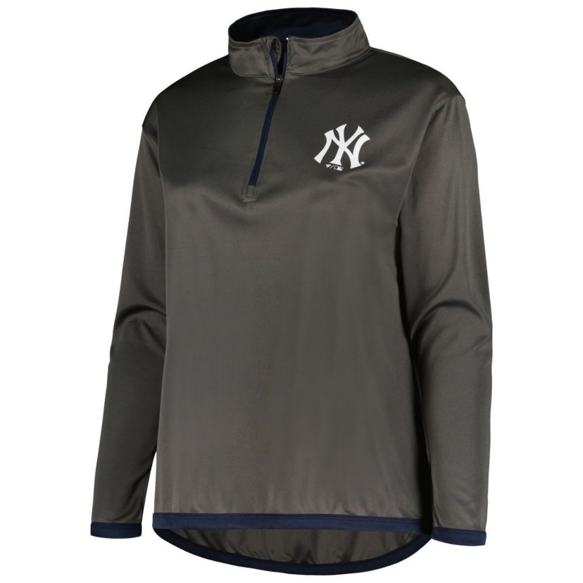 MLB New York Yankees Plus Size Quarter-Zip Jacket