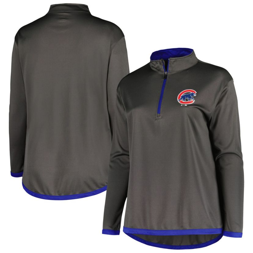 MLB Chicago Cubs Plus Size Quarter-Zip Jacket