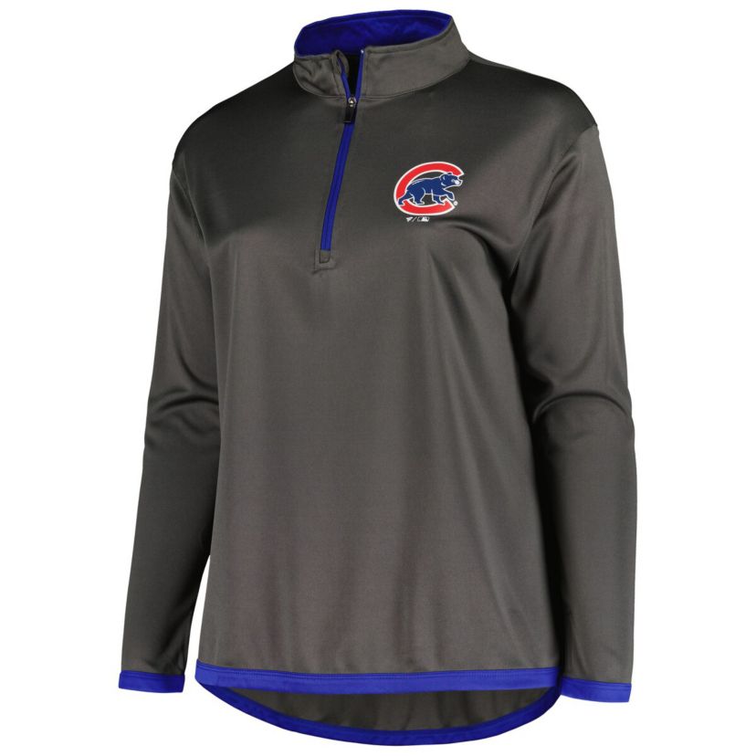 MLB Chicago Cubs Plus Size Quarter-Zip Jacket