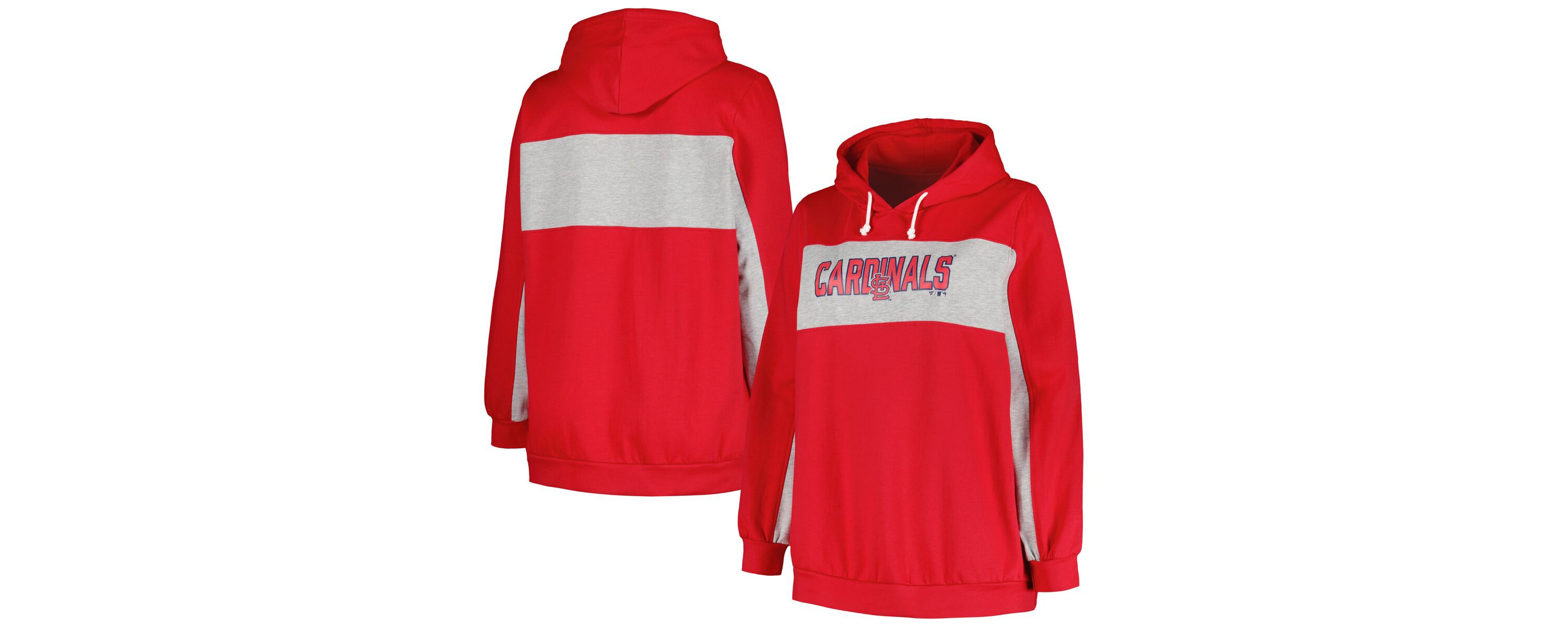 MLB St. Louis Cardinals Plus Size Pullover Hoodie