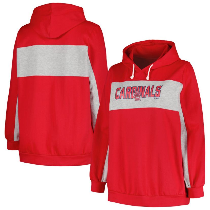 MLB St. Louis Cardinals Plus Size Pullover Hoodie