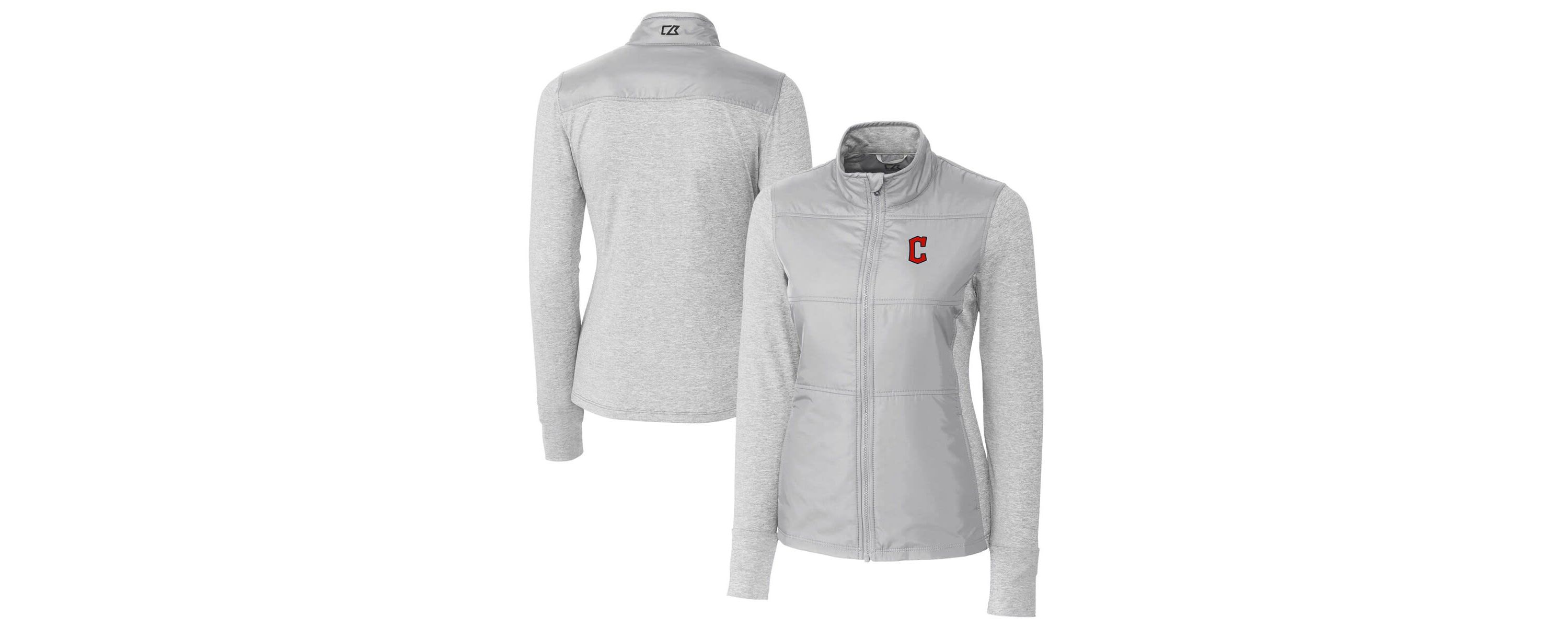 MLB Cleveland Guardians DryTec Stealth Hybrid Quilted Full-Zip Windbreaker Jacket