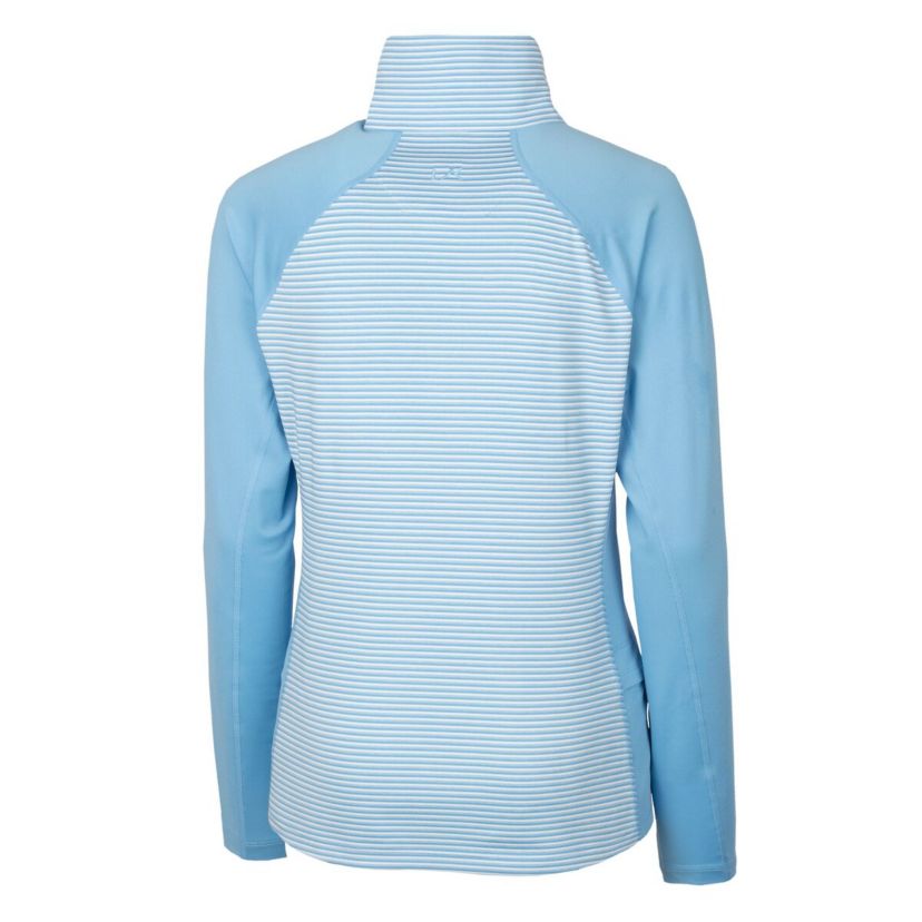 MLB Light Atlanta Braves DryTec Forge Tonal Stripe Half-Zip Top