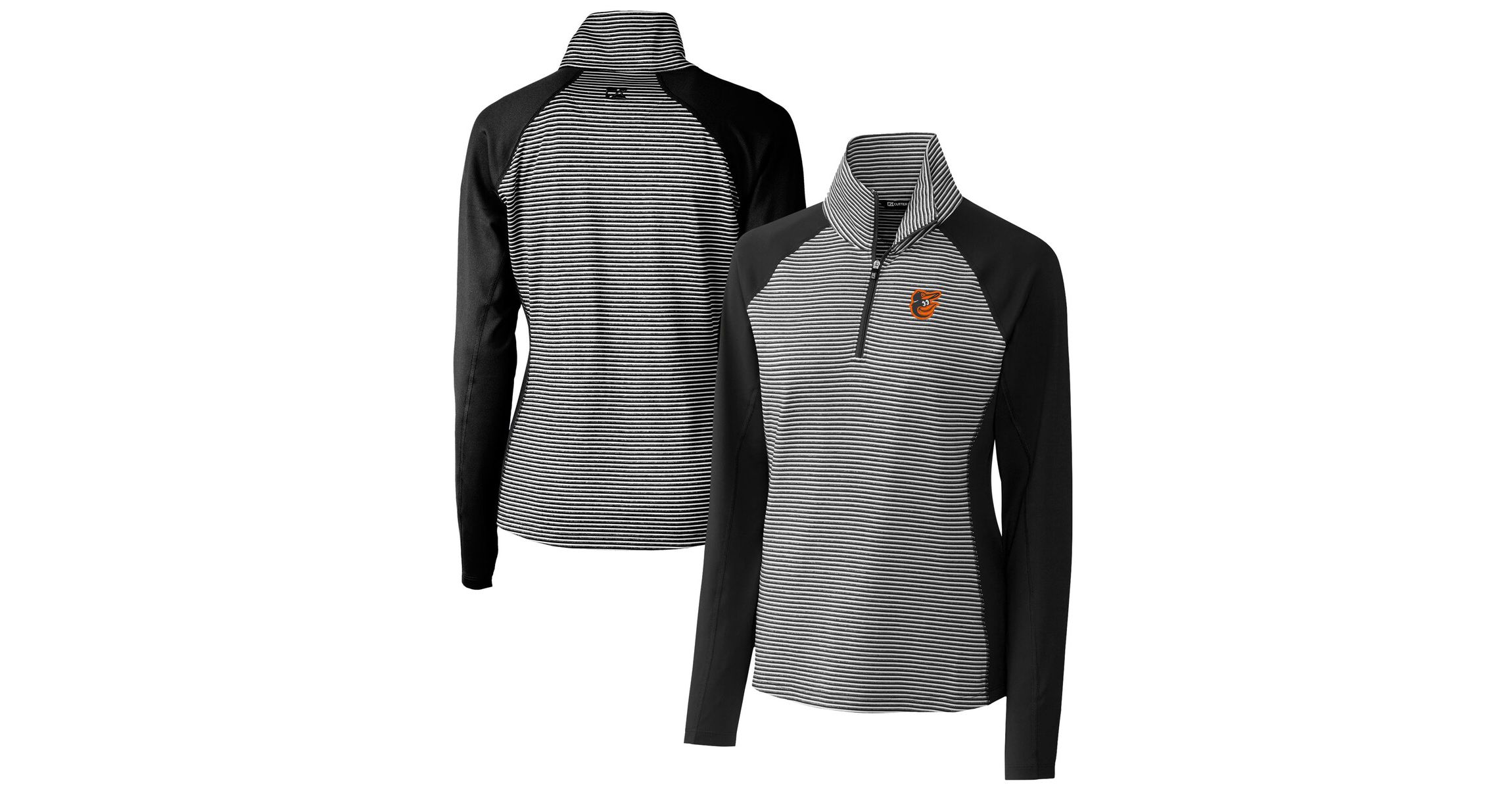 MLB Baltimore Orioles DryTec Forge Tonal Stripe Half-Zip Top