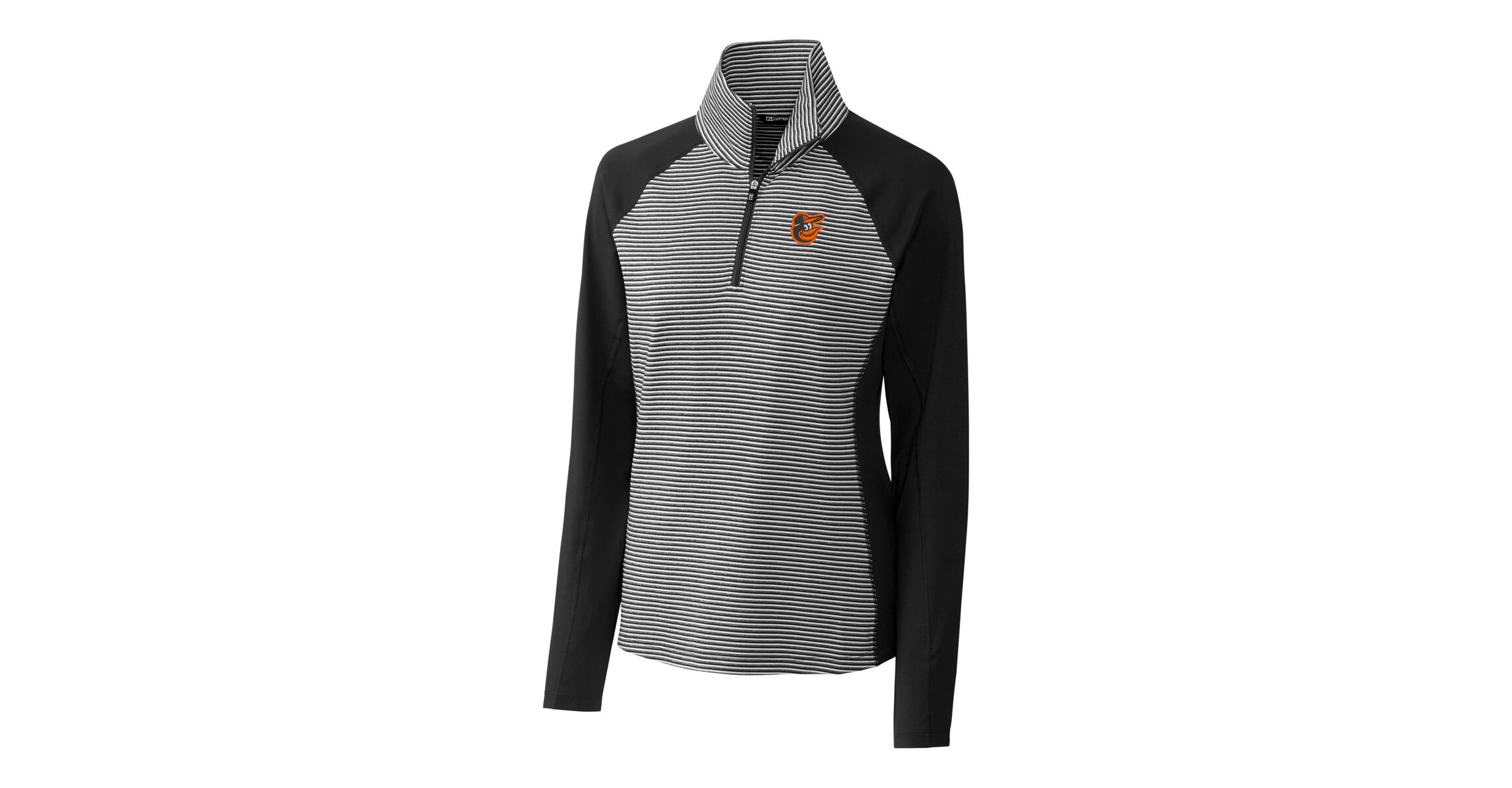 MLB Baltimore Orioles DryTec Forge Tonal Stripe Half-Zip Top