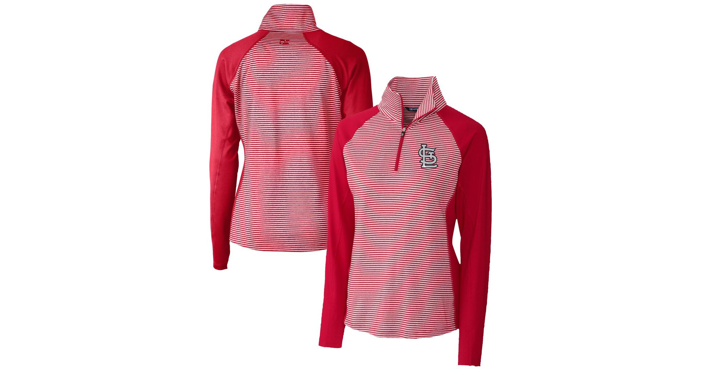 MLB St. Louis Cardinals DryTec Forge Tonal Stripe Half-Zip Top