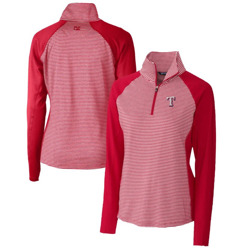 MLB Texas Rangers DryTec Forge Tonal Stripe Half-Zip Top