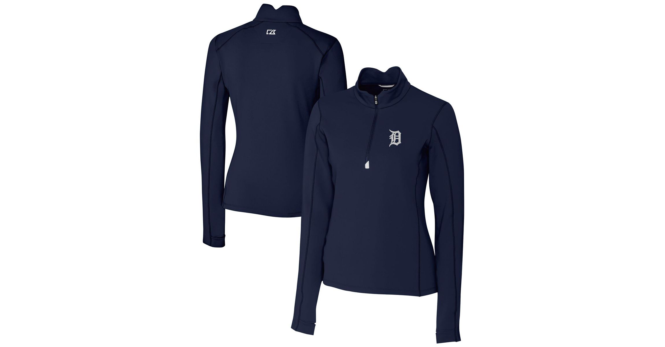 MLB Detroit Tigers DryTec Traverse Stretch Quarter-Zip Pullover Top