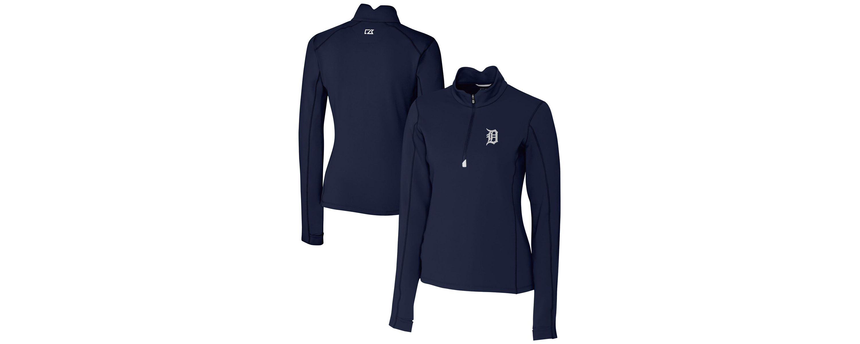 MLB Detroit Tigers DryTec Traverse Stretch Quarter-Zip Pullover Top
