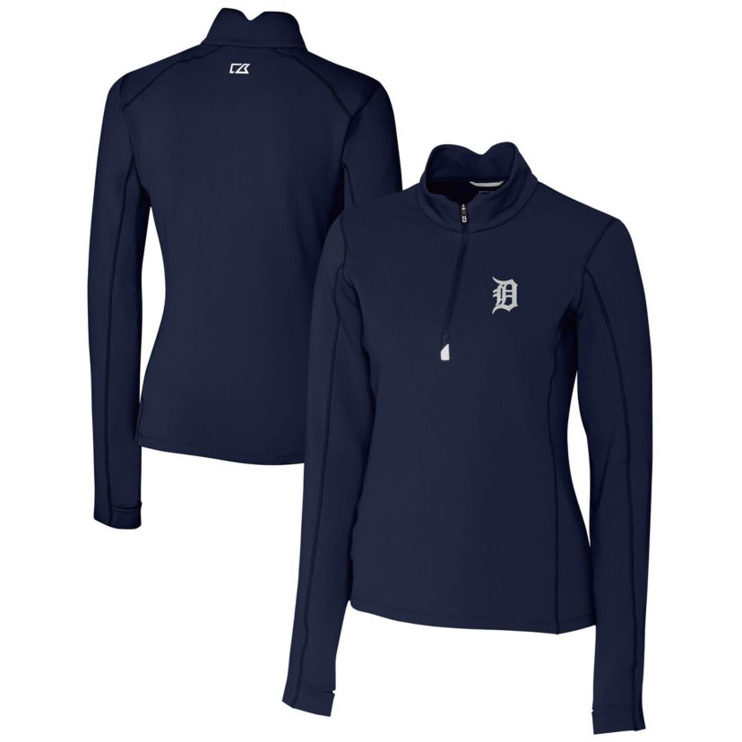MLB Detroit Tigers DryTec Traverse Stretch Quarter-Zip Pullover Top
