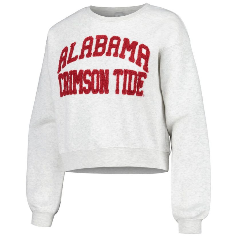 Alabama Crimson Tide NCAA Alabama Tide Core Chenille Cropped Pullover Sweatshirt